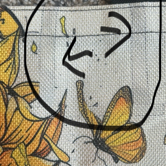 Sunflower and Butterfly Decorative Nylons Tote Bag and Double Zip Wallet Set New - Picture 15 of 16